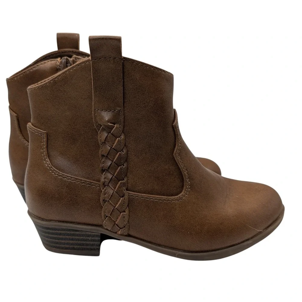 Sonoma Ankle Boots Brown Zipped Memory Foam Goods For Life Girls Thirteen SEE